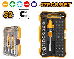 47 Pcs t-handle wrench screwdriver set