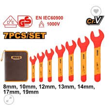 7 Pcs insulated open end spanners set