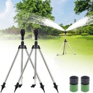 360‑Degree Rotating Garden Impact Sprinkler