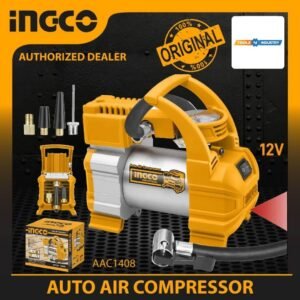 Ingco Auto Air Compressor AAC1408 - 12V, Max Pressure 140PSI/10BAR