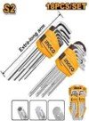 18 Pcs hex key and torx key set