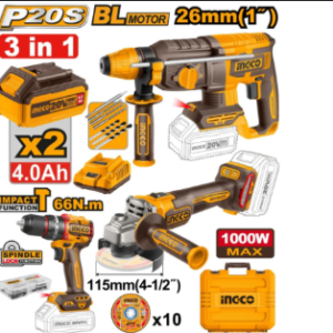 Rockforce 6‑In‑1 Multi‑Head Cordless Tool Set